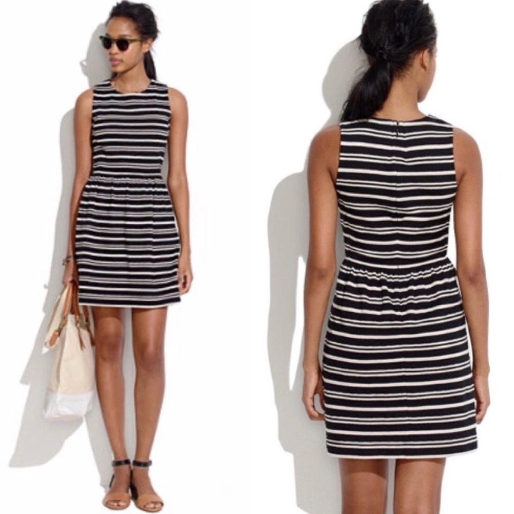 Madewell Afternoon Striped Sleeveless Dress